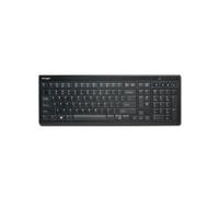 Kensington Teclado inalámbrico - Teclado USB AdvanceFit delgado de tamaño completo, compatible con Windows y Mac - Negro (K72344ES)