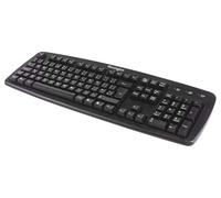 Kensington ValuKeyboard con Cable y ratón - Adecuado para Oficina en casa, Compatible con Ordenadores portátiles y portátiles Windows, MacOS, árabe, Negro, ambidiestro, a Prueba de derrames