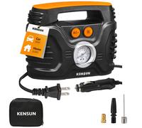 Kensun AC/DC Power Supply Portable Air Compressor Pump with Analog Display to 100…