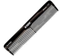 Kent 16T Peine de tocador de pelo de doble diente de grafito, peine fino y ancho para pelo, barba y bigote, peine de peinado grueso y fino para hombres, mujeres y niños. Fabricado en Inglaterra