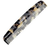 Kent 7T TW - Peine de bolsillo de dientes finos para hombre, peine de pelo hecho a mano para hombres para aseo y peinado diarios, peine de viaje para el cuidado del cabello, el bigote y el cuidado de