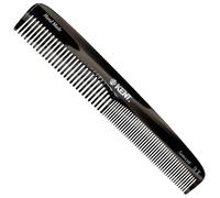 Kent 9T - Peine de tocador de pelo de doble diente de grafito para pelo, barba y bigote, peine de pelo grueso y fino peinado para hombres, mujeres y niños. Fabricado en Inglaterra