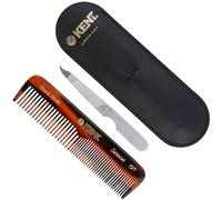 Kent Brushes Peine De Bolsillo Con Funda De Piel Y Lima De Uñas (NU19 Case)