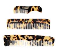 Kent Juego de peines para barba para hombre, kit de peine de bolsillo para hombres para viajes y cuidado del hogar, peine de bigote para hombres, mini peine de barba para aseo de hombres, peine KENT