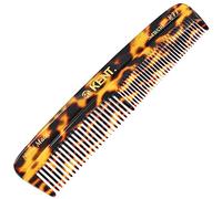 Kent R7T Peine de dientes finos y anchos, peine de bolsillo hecho a mano para hombres, el mejor peine de barba y bigote para aseo y peinado, peine KENT de corte sierra, peines KENT para hombres