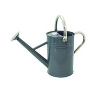 Kent & Stowe 4,5 Liter Vintage Gießkanne in steingrau - Verzinkte Stahlkanne für das tägliche Gießen - Kanne im klassisch englischen Stil mit 2 Griffen