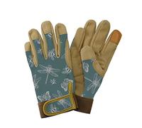 Kent & Stowe Comfort - Guantes de jardinería Flutter Bugs, color verde, talla M