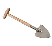 Kent & Stowe Pala perenne de acero inoxidable, pala de jardín con cabeza puntiaguda para cortar fácilmente las raíces, herramientas de jardín durante todo el año hechas de acero inoxidable y madera de