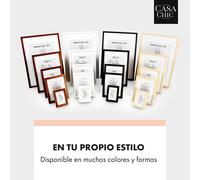 Casa Chic Marcos de Fotos de 87x62 cm, Marcos de Fotos Multiples para Mesa y Pared, para Casa u Oficina, Marco Fotos A1 con Posición Vertical y Horizontal, Hechos de Cristal y Madera para Póster