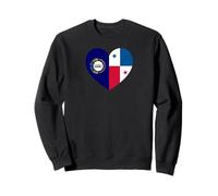 Kentucky and Panama Flags: Heart Shaped Unity Sudadera