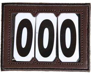 Kentucky Horsewear Head Number PVC Velcro 3 - Marrón Kentucky Horsewear