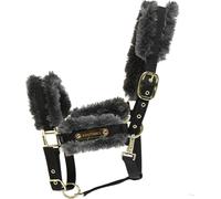 Kentucky Horsewear Nylon Sheepskin Halter Grey - Pony Kentucky Horsewear