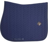 Kentucky Horsewear Saddle Pad "Fishbone" Jumping - Azul marino Kentucky Horsewear