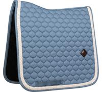Kentucky Horsewear Saddle Pad Plaited Cord Dressage - light blue Kentucky Horsewear
