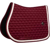 Kentucky Horsewear Saddle Pad Plaited Cord Jumping - bordeaux Kentucky Horsewear