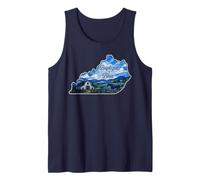 Kentucky State Pride Baptized in Blue Stained Glass Camiseta sin Mangas
