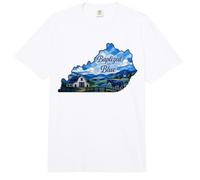 Kentucky State Pride Baptized in Blue Stained Glass Comfort Colors Adult Heavyweight T-Shirt