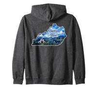 Kentucky State Pride Baptized in Blue Stained Glass Sudadera con Capucha