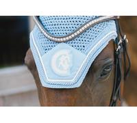 Kentucky Wellington 3D - Gorro antimosca con logotipo de rope azul claro
