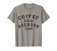 Kentucky Whiskey Country Fan Café Negro Bourbon Neat Camiseta