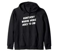 Kentucky Woke va a Morir Anti-Woke Funny Political America Sudadera con Capucha