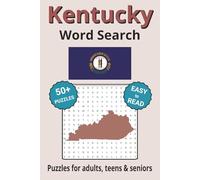 Kentucky Word Search Puzzle Book: Search with Easy to Read Print about Kentucky cities, wildlife, parks and more| 6x9 inches, 110 pages | 50+ Puzzles ... Gifts for Vacations, Holidays & Free Times