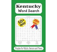 Kentucky Word Search Puzzle Book: Word Searches with Easy to Read Print about Kentucky, Midwest, Places and More / 6x9 inches, 110 pages / 50 plus Puzzles... Gift for Vacations, Holidays and Free Time