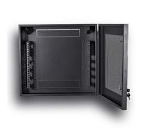 Kenuco Caja de seguridad DVR de acero de calibre 16 resistente y parte superior abierta de 61 x 53 x 17 cm, color negro