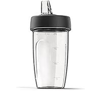 Kenwood - Accesorio de Batidora Smoothie2Go Xtract para Robots Chef Negro | Batidora de Smoothies, Cuchillas de Acero Inoxidable, Dos Vasos de Viaje de 0,6 L con Tapas, KAH740PL