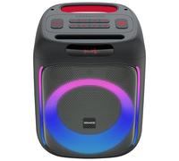 Kenwood Altavoz Bluetooth Potente Batería 10H, AS-P200BT, Portátil y Autoamplificado con Woofer de 165mm, Luces LED de Colores, USB, MicroSD, AUX, Batería 10 Horas - Altavoz Grande para Fiestas