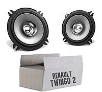 Kenwood Altavoz para Renault Twingo 2 Frontal Trasero Cajas 13cm Engatusar Kit