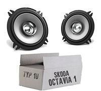 Kenwood Altavoz para Skoda Octavia 1 1U Trasero Cajas 13cm Engatusar Coche Kit