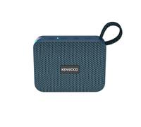 Kenwood AS-60BT-A Altavoz Bluetooth portátil 5 W con TWS estéreo, IPX7 Impermeable, radiador pasivo, Efecto LED, batería Recargable hasta 8,5 h, diseño Compacto y Ligero, conexión de 10 m, Azul