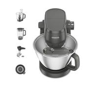Kenwood Batidora amasadora con soporte Multi Tasker gris con procesador de alimentos, batidora picadora KHC30.070GY