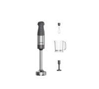 Kenwood Triblade XL+ - Batidora de inmersión, batidora, varilla de acero extraíble, batidor de alambre, triturador de verduras y vaso graduado con mango de 0,75 l, potencia 1000 W, gris