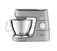 Kenwood Chef Titanium KVC85.314.SI Robot de Cocina, 5 Litros, Plata, 1200W, con Batidor, Espátula y Ganchos para Amasar