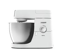 Kenwood Chef XL Amasadora planetaria KVL4100W, 3 ganchos y batidores para amasar, montar y mezclar, cuenco de 6,7 L, lavable en lavavajillas, motor de 1200 W, color blanco