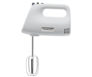Kenwood Chefette HMP30.A0WH - Batidora de Varillas de 450W, 5 Velocidades + Turbo, Varillas Batidoras y Ganchos para Amasar, Blanco
