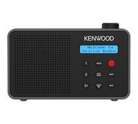 Kenwood CR-M25DAB-B - Radio portátil Dab+ con Bluetooth, Alerta automática de Seguridad (ASA), batería de Iones de Litio y Pantalla LCD, Puerto de Carga USB-C, Salida de Auriculares, Color Negro