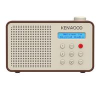 Kenwood CR-M25DAB Radio Despertador Dab+/FM con ASA, Bluetooth 5.3, Dual Alarm, Sleep Timer, Batería Li-Ion, 30 presets, Jack 3,5 mm - Mocca