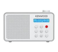 Kenwood CR-M25DAB Radio Despertador Dab+/FM con ASA, Bluetooth 5.3, Dual Alarm, Sleep Timer, Batería Li-Ion, 30 presets, Jack 3,5 mm - Blanco