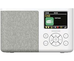 Kenwood CR-M33DAB-W - Radio portátil Dab+ con Bluetooth, batería de Iones de Litio integrada y Pantalla a Color de 6,1 cm, Puerto de Carga USB-C, Salida de Auriculares (estéreo), Color Blanco