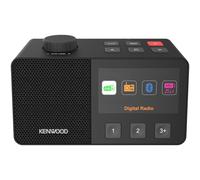 Kenwood CR-M70DAB Radio Dab+/FM con ASA, Pantalla IPS 4,3", Bluetooth 5.3, Dual Alarm & Sleep, USB MP3, Jack 3,5 mm, Easy Mode, Altavoz 5 W - Negro