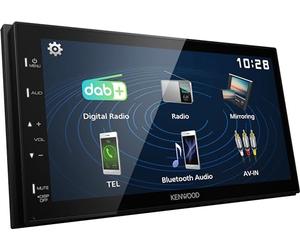 Kenwood DMX129DAB - Receptor AV Digital Media de 17,3 cm (6,8") con Quick Boot y Android USB Mirroring (4x45W, DSP, Dab+/FM, BT, 3X Pre-out 2V, USB, iPod/iPhone Control)
