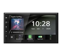 Kenwood DMX6523DAB Radio Coche 2 DIN Pantalla Táctil 6.8" 50W Bluetooth USB DAB+ Compatible Android Auto Apple CarPlay Negro