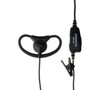Kenwood Gancho de Oreja con Anillo en D con PTT y micrófono