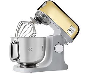 Kenwood kMix Editions KMX760AYG, Planetero con cuenco 5L de acero inoxidable, Amasadora con sistema de seguridad, carcasa de metal, incluye 3 piezas y parabrisas, 1000 W, oro