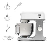 Kenwood kMix KMX750WH - Robot de Cocina Multifunción, 1000 W, Bol Metálico de 5 L con Asa, Gancho para Amasar, Varillas, Mezclado K, Acero Inoxidable, 6 Velocidades, Color Blanco