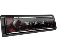 KW KMM-BT408DAB - Receptor digital multimedia con DAB+, Bluetooth, antena parabris