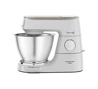 Kenwood KVC65.001WH Titanium Chef Baker 5L Robot de Cocina Multifunción, Batidora Amasadora 1200W, Tazón Acero Inoxidable Blanco, Capacidad 2.18kg Masa de Pan
